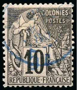 Stamp of Colonies françaises » Nossi-Bé Nossi-Bé Yv. 2, obl., TB, rare, signé A.Brun, Calves (Yv. € 1'600)
