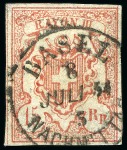 Stamp of Switzerland / Schweiz » Sammlungen 1850-82, Partie gebrauchte Marken ab Rayon bis Sitzende Helvetia gezähnt