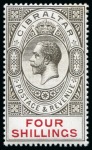 Stamp of Gibraltar 1921-27 Script 2s grey-purple and blue on blue, mint (42)