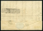 Stamp of Cyprus » The Ottoman Empire 1571-1878 1832 Lettersheet from Larnaca to Italy