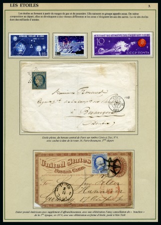 Stamp of Large Lots and Collections 1825-2000, Thematic Collection on Astronomy neatly mounted on 106 exhibition pages 