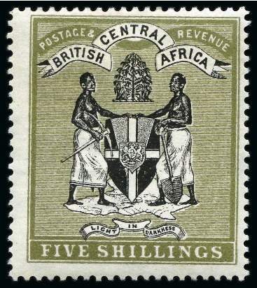 Stamp of Nyasaland » British Central Africa 1896 CA black and olive, mint