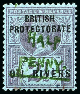 Stamp of Nigerias » Niger Coast Protectorate 1893 1/2d on 2 1/2d, mint