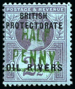 Stamp of Nigerias » Niger Coast Protectorate 1893 1/2d on 2 1/2d, mint