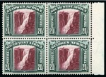 Stamp of South West Africa 1931 Pictorials 1/2d to 20s complete mint nh blocks of four