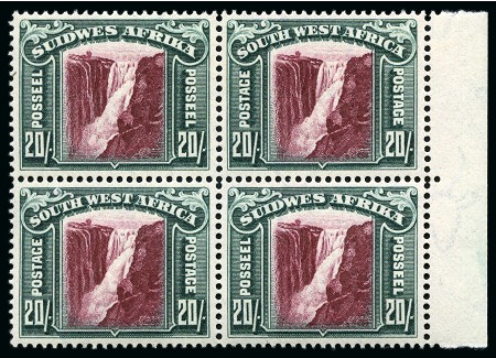 Stamp of South West Africa 1931 Pictorials 1/2d to 20s complete mint nh blocks of four