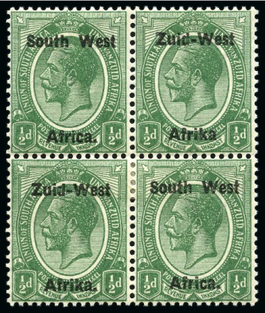 Stamp of South West Africa 1923 Kings Head 1/2d green, type I