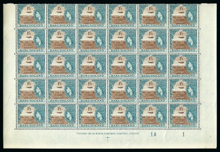 Stamp of Basutoland 1954-58 QEII 1/2d to 10s, mint nh duplicated stock 