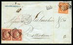 Stamp of France » Collections 1849-1900, Très beau lot de lettres spécialisé sur les destinations avec rare utilisation des Cérès de 1849 pour la Guayra (cert. Behr), etc. (Est. € 3'000/5'000)