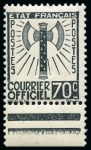 Stamp of France » Service 1943 Série Francisque complète, neuf sans ch., TB