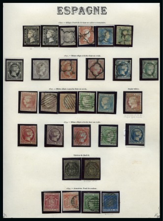 Stamp of Spain » Spain and Colonies Collections and Lots 1850-1930, Extensive and valuable old-time specialised collection of Spain