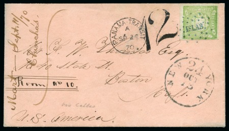 Stamp of Great Britain » British Post Offices Abroad » Peru 1870 Envelope from Chinchas Islands