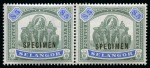 Stamp of Malaysia » Malaysian States » Selangor 1895-99 Wmk Crown CC $1 and $5 mint nh Specimens in pairs