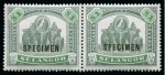 Stamp of Malaysia » Malaysian States » Selangor 1895-99 Wmk Crown CC $1 and $5 mint nh Specimens in pairs
