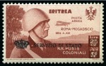 Stamp of Italy » Italian Colonies and Possessions 1934 SERVIZIO DI STATO, complete set comprising the four 25L+2L values from Cirenaica, Eritrea, Somalia and Tripolitania, all never hinged