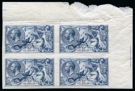 Stamp of Great Britain » King George V 1918 Bradbury, Wilkinson Imprimaturs from the National Postal Museum Archives