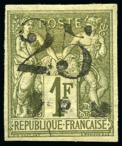 Stamp of Colonies françaises » St. Pierre et Miquelon Saint-Pierre-et-Miquelon Yv. 3, neuf, TB, très rare, signé Calves, cert. Roumet (Yv. € 4'000)