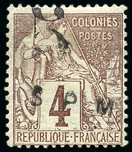 Stamp of Colonies françaises » St. Pierre et Miquelon Saint-Pierre-et-Miquelon Yv. 4, neuf sans gomme, TB, rare, signé Miro, Roumet, cert. Martinaud (Yv. € 700)