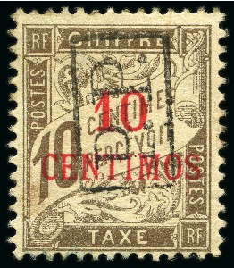 Stamp of Colonies françaises » Maroc Maroc Yv. 19, neuf, TB, très rare, signé A.Brun, Roumet (Yv. € 3'000)