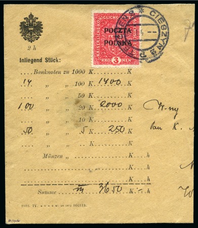 Stamp of Poland » Collections POLAND 1918-1920 POCZTA POLSKA surcharges & overprints on Austria + forerunners, etc.