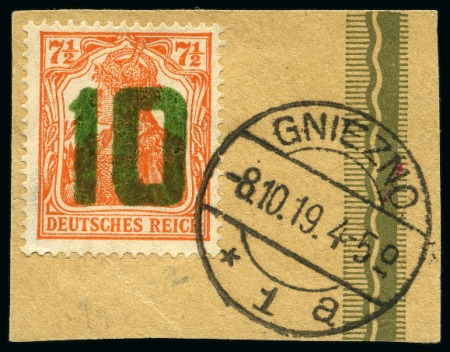 Stamp of Poland POLAND 1919 Poznan provisionals, small group, all sign.