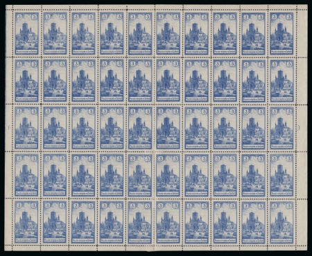 Stamp of Poland » Poland Local Issues POLAND 1918 ZARKI 1st and 3rd issue complete sets + 2nd issue 10h on 5H in complete sheets