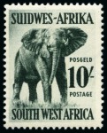 Stamp of South West Africa 1954 Definitives: The set of twenty-five colour trials, mint nh, fresh, very fine & superb (ZAR 40'000)