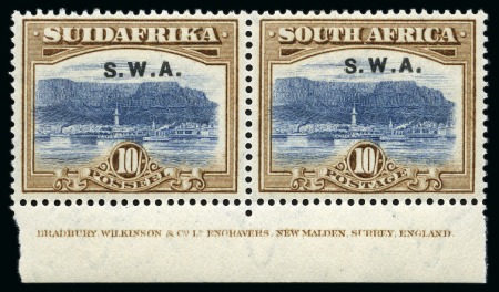 Stamp of South West Africa 1927 Pictorials 2d to 10s mint se-tenant imprint pairs