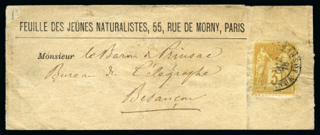 Stamp of France » Collections 1876-1900, Belle exposition sur le type Sage sur lettres dont beaucoup de timbres seuls sur lettres comme Yv. 76, 67 sur avis