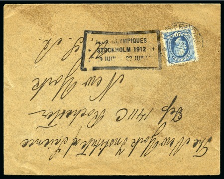 Stamp of Olympics » 1912 Stockholm Pre-Games publicity cachet "JEUX OLYMPIQUES / STOCKHOLM 1912 / LE 29 JUIN - 22 JUILLET"