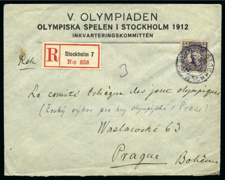 Stamp of Olympics » 1912 Stockholm 1912 Stockholm Organising Committee envelope