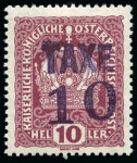 Stamp of Rarities of the World ITALY   TRENTINO - ALTO ADIGE  1918-1919  PROVISIONAL POSTAGE DUES       BOLZANO 3