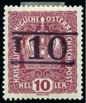 Stamp of Rarities of the World ITALY   TRENTINO - ALTO ADIGE  1918-1919  PROVISIONAL POSTAGE DUES       BOLZANO 3