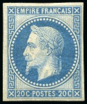 Stamp of France Emission Rothschild : 2c, 4c, 10c, 20c, 30c et 40c Lauré, neuf, B/TB, rare (Yv. € 2'190)