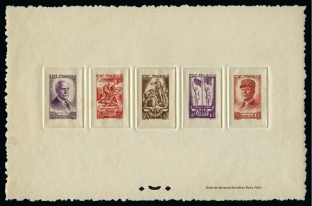 Stamp of France » Collections 1937-84, Extraordinaire lot de 183 épreuves de luxe COLLECTIVES dont Bloc Pexip, Série Type Paix, , plus livre Arphila 1975, TB