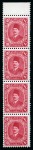 Stamp of Egypt » 1914-53 Pictorial, Farouk and Fuad Essays 1922 Essays of Harrison & Sons, 5m brown, 10m red, 15m blue all perf.13 1/4 x 14 wmk Crescent & Star, in vertical marginal strips of four