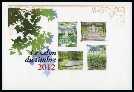 Stamp of France 2012 Bloc-feuillet Salon du Timbre 2012 avec variété doré très partiel et décalé, neuf sans ch., TB, rare