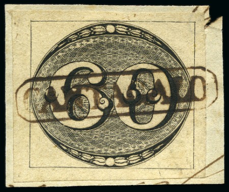 Stamp of Brazil » 1843 Bull's Eyes Cantagalo strike on 60r Bull's Eye