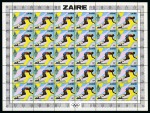 Stamp of Olympics » 1980 Moscow BOYCOTTED GAMES MOSCOW 1980 UNISSUED ZAIRE ISSUE IN COMPLETE PERF. SHEETS