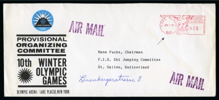 Stamp of Olympics » 1968 Grenoble 1968 Lake Placid Candidate group of 2 covers