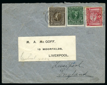 Stamp of Olympics » 1920 Antwerp 1920 Antwerp collection of stamps, covers and picture postcards