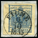 Stamp of Austria » Collections and Lots  1696-1944, AUSTRIA POST-OFFICES IN YUGOSLAVIA, Specialised collection in three Scott albums showing an extensive range of cancels from pre-stamp items to WWII