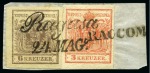 Stamp of Austria » Collections and Lots  1696-1944, AUSTRIA POST-OFFICES IN YUGOSLAVIA, Specialised collection in three Scott albums showing an extensive range of cancels from pre-stamp items to WWII