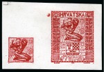 Stamp of Croatia 1918-19, Specialised CROATIA/SLAVONIA mint and used in large Scott album, replete with overprint varieties, includes a fascinating range of proofs