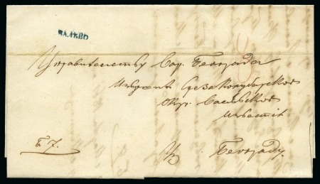 Stamp of Serbia 1842-79, Lot of 173 pre-philatelic covers, each mounted on album pages, some in Scott album, 