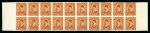 Stamp of Egypt » 1922-1936 King Fouad I Definitives 1936-37 "Postes" 1m orange-yellow, Royal cancelled backs on sheet marginal block of twenty