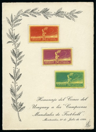 Stamp of Olympics » 1924 Paris » 1924 Olympic Issues of Other Countries Newspaper bulletin pamphlet announcing Uruguay's victory