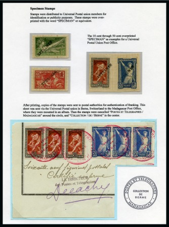 Stamp of Olympics » 1924 Paris » Issued Stamps and Varieties 1924 Paris SPECIMEN group