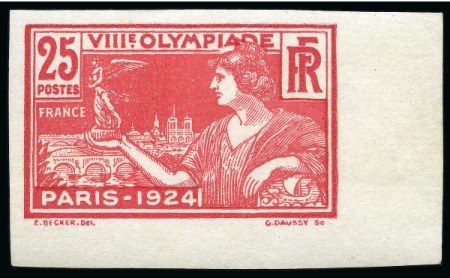 Stamp of Olympics » 1924 Paris » Issued Stamps and Varieties 1924 Paris 25c IMPERF