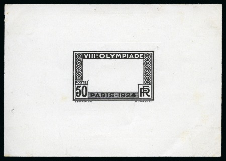 Stamp of Olympics » 1924 Paris » Essays and Proofs 1924 Paris Olympics 50c (unissued) proof